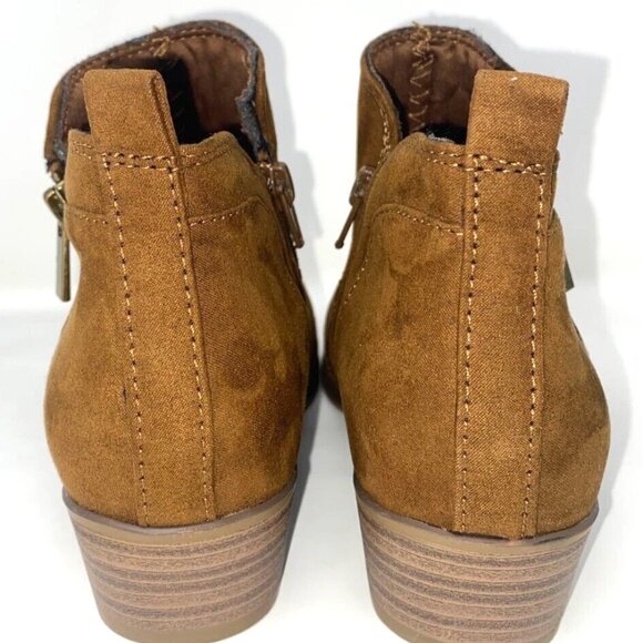 Esprit - Timber Boot Zippered Ankle Women's Booties Walnut Size 6.5 M - Picture 7 of 11